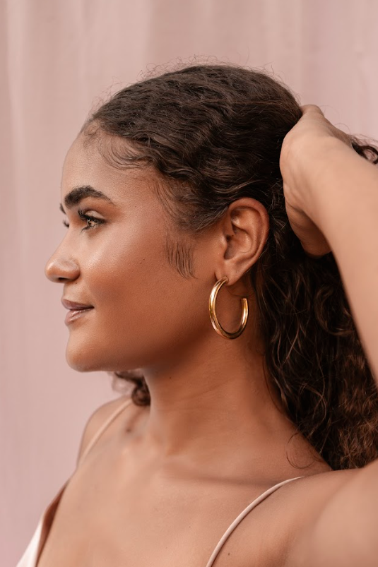 Zuri Earrings - Large Hoop