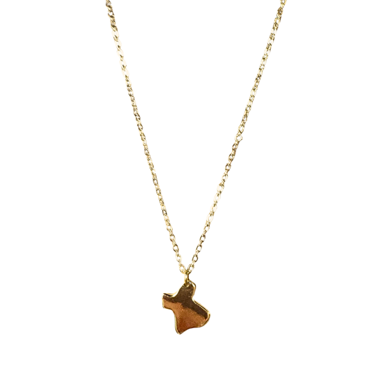 Handmade Texas charm necklace for flood relief support – 30% give back