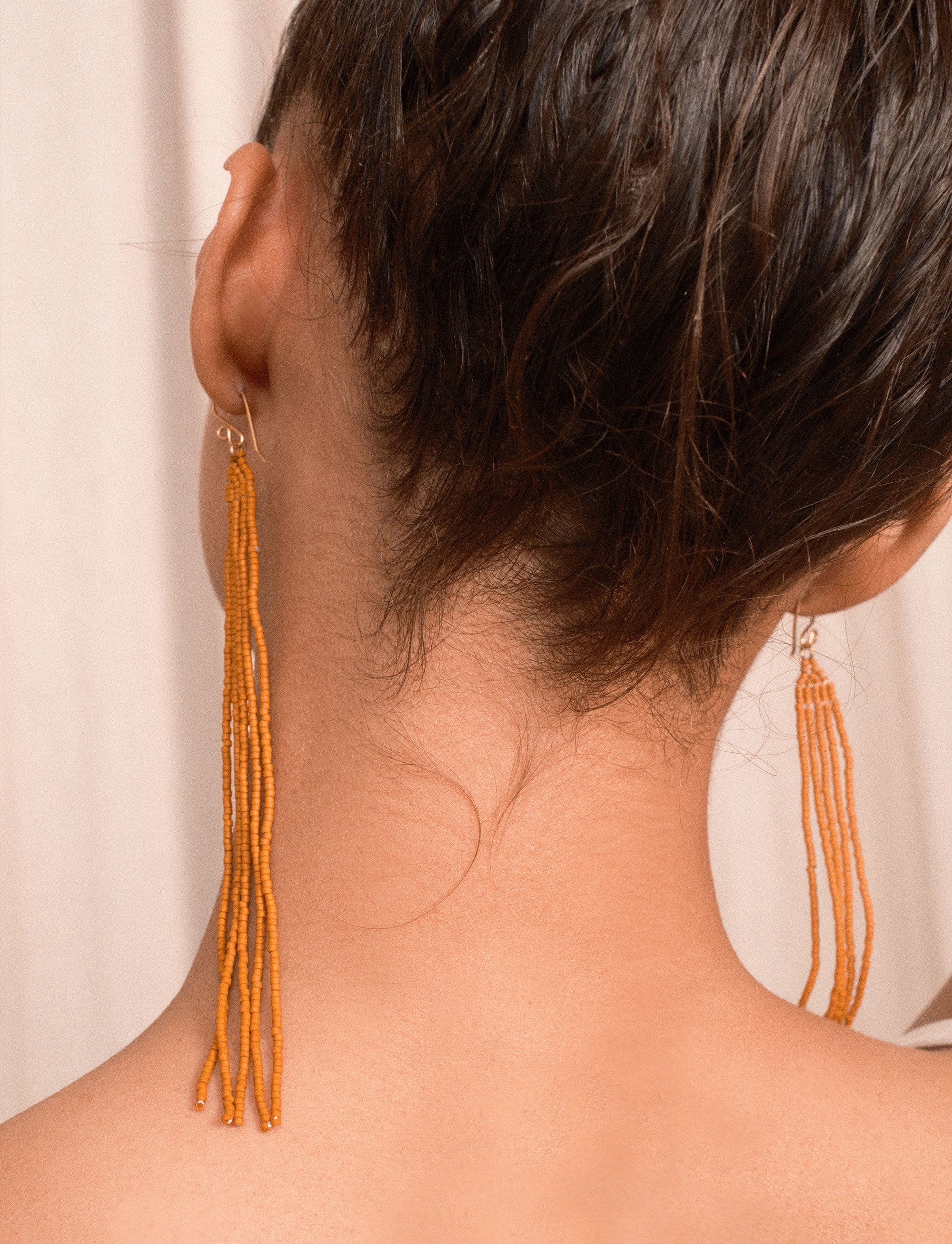 Kuota Drop Earrings - Copper