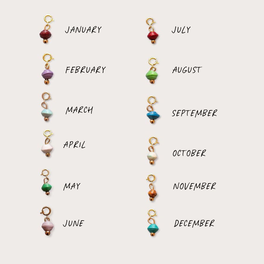 The Paperclip Necklace and Birthstone Beads