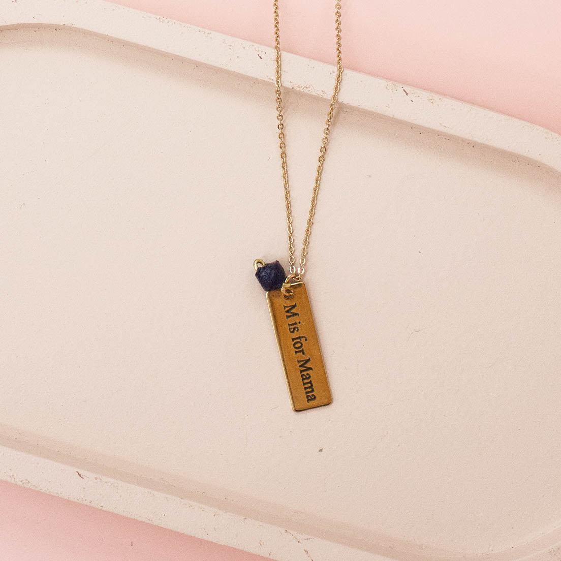 The M is for Mama Bar Necklace